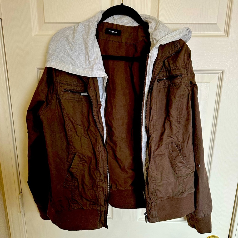 Torrid double zipper jacket